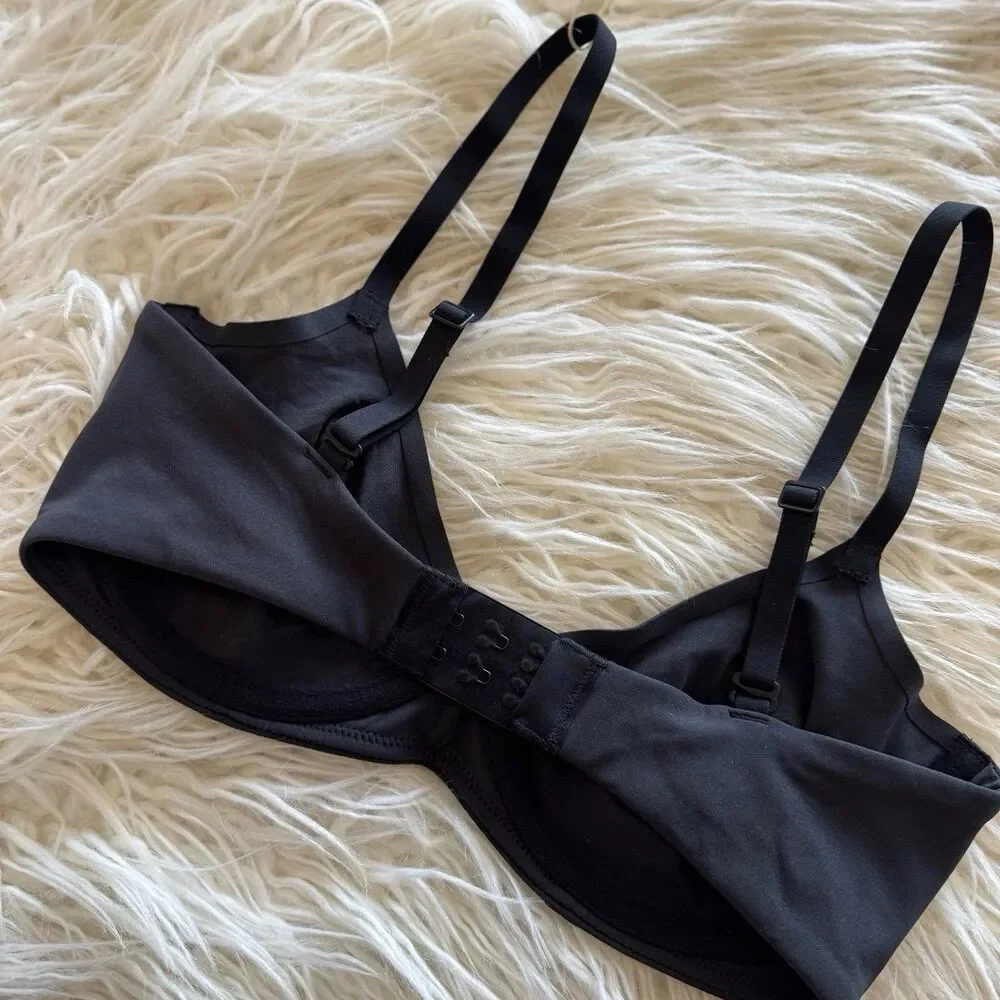 Skims Fits Everybody Unlined Demi Bra Onyx Size 32C - Picture 6 of 6